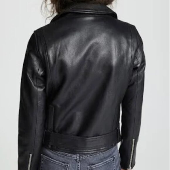 Madewell Ultimate Leather Motorcycle Jacket - Black - XS - Picture 2 of 10
